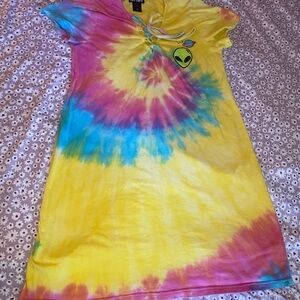 Tie Dye hot topic dress size s/m super cute and comfy🥰🤍